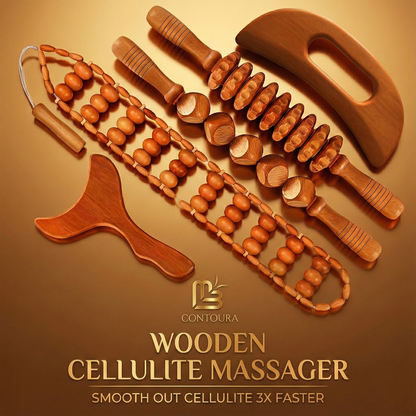 Wooden anti-cellulite massager