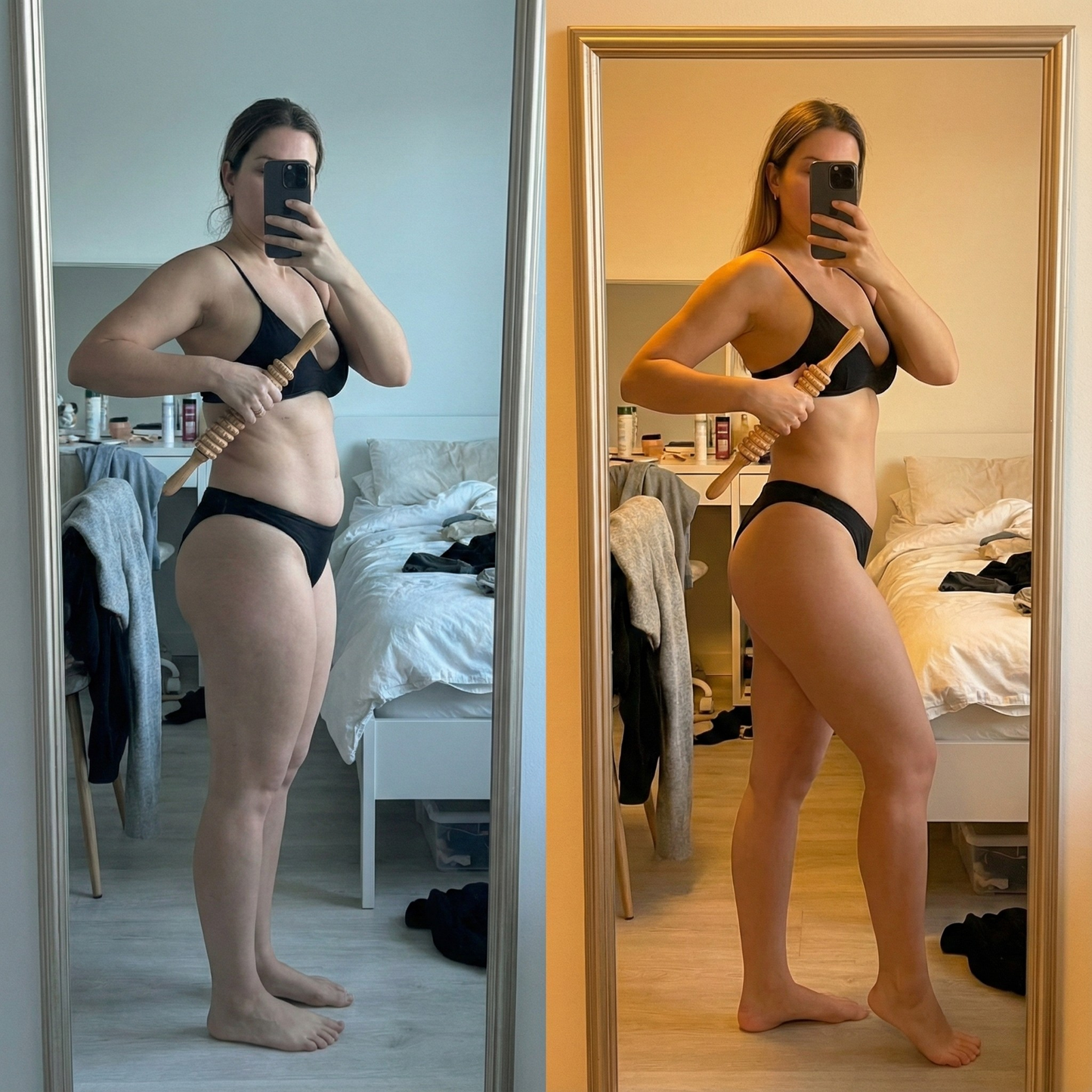 Wooden anti-cellulite massager